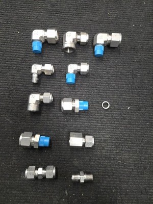 Swagelok Stainless Steel Compression Fitting Lot 316 / 11 PIECE LOT