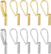 SUPERFINDINGS 10Pcs 2 Colors Vertical Pin to Pendant Brooch Pendant Converters A