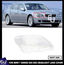 FRONT RIGHT SIDE HEADLIGHT LENS COVER HEADLAMP FOR BMW 7 SERIES E65 E66 05-2008