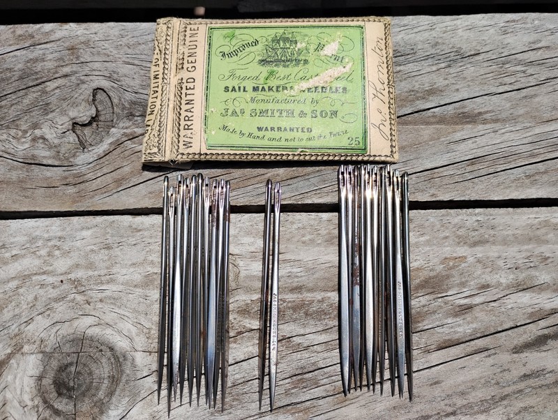 Lot of 21 Antique 19th C. 14 1/2 Sailmaker’s Needles Jas Smith & Sons Wm. Smith