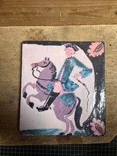 Rare W. Natter Ofenwandplättchen Schwäbische Ofenkacheln 2 Ceramic Stove Tiles
