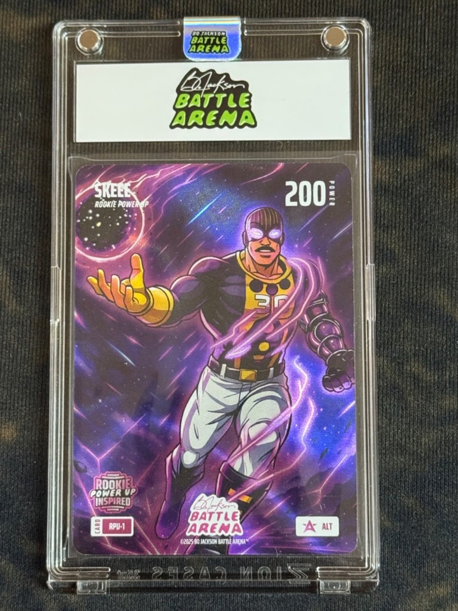 2025 NSCC Bo Jackson Battle Arena Skeee Rookie Power Up Alt Promo Encased/Sealed