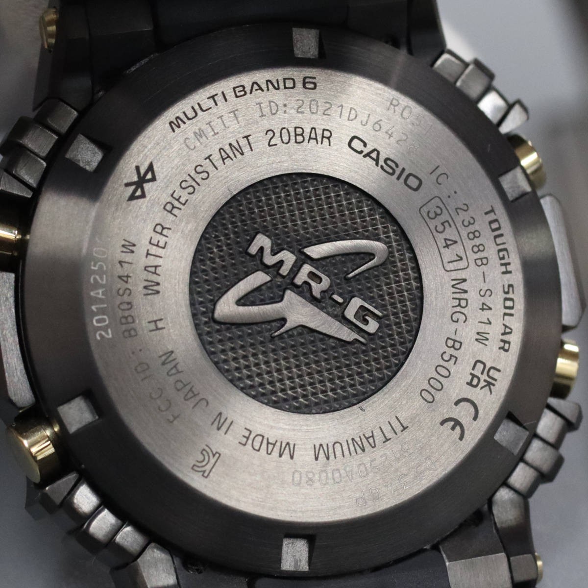 G-SHOCK WATCH MR-G B5000 SERIES MRG-B5000R-1JR BLACK GOLD TITANIUM