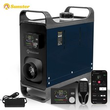 Diesel Air Heater 8KW 12V/24V 110-240V w/LCD Bluetooth Control for Boat Garage