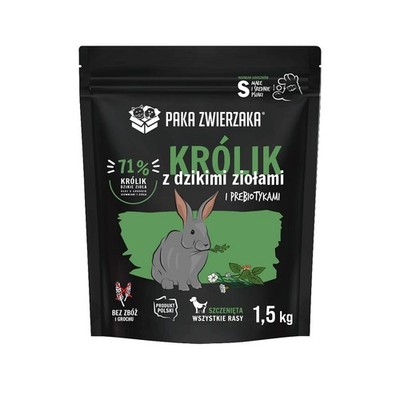 PAKA ZWIERZAKA Seventh Heaven futter Kaninchen Wildkräutern für Welpen 1,5kg