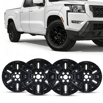 17 Inch Hubcap Wheel Cover for Frontier SV SL Snap On Black ABS PC
