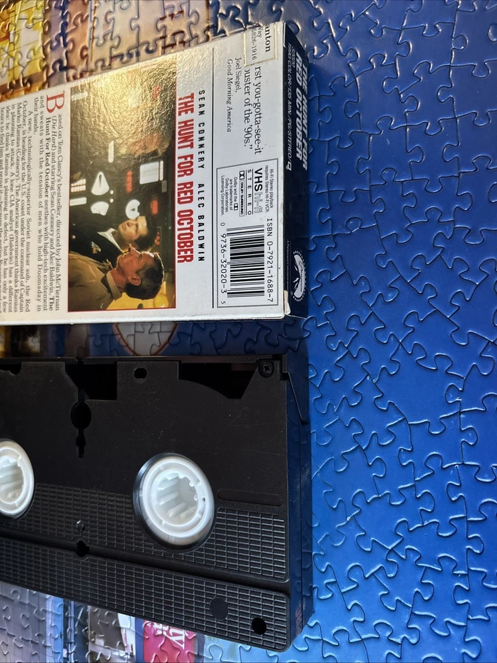 The Hunt for Red October VHS Used Alec Baldwin, Sean Connery - Image 3 of 4