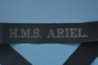 H.M.S. Ariel. Royal Navy WW1 Minelaying Destroyer Cap Tally - Sunk 1918
