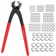 Proster 200X Assorted Single Ear Hose Clamps Stainless Steel with Crimping Tool
