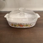RARE Vintage Pyrex Corning Ware Spice of Life L'ECHALOTE 1 Qt. A-8-B A9C-Lid