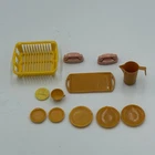 Vintage Barbie And Fisher price Kitchen set plus several accessories Dishes Cups