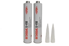 (2) Tubes U-418 Dow Auto Glass Adhesive, Urethane-Primerless 10.5oz 310ml