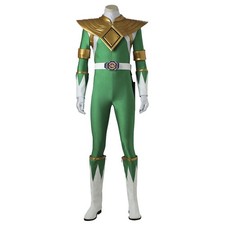 Mighty Morphin Power Rangers Cosplay Costume Green Dragon Ranger Zentai Costumes
