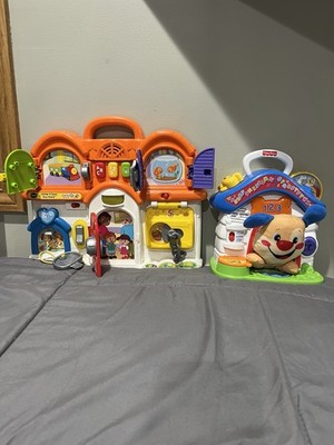 Vetech Latches And Doors Busy Board & Fisher Price Laugh & Learn Puppy Playhouse