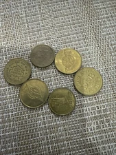 Game Tokens Lot Of 6 McDonalds Fuddruckers D&B Six Flags Showbiz Pizza