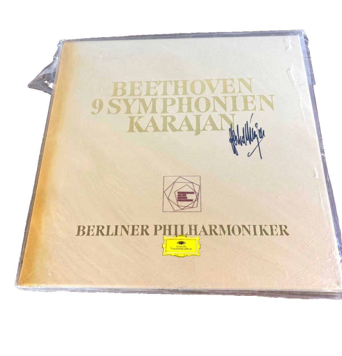 Beethoven Complete Symphonies Karajan DG 9LP Limited BOX Autographed