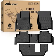 Nilight TPE Floor Mats for Jeep Grand Cherokee L 7-Passenger 2021 2022 2023 2024
