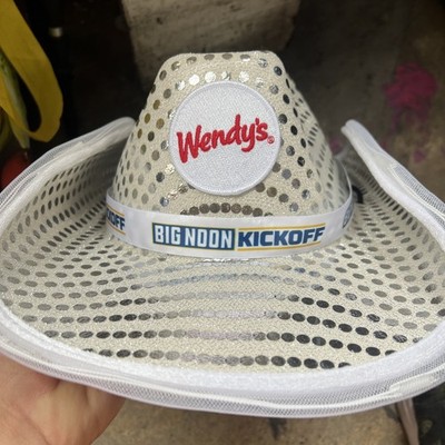 Cowboy Hat Light Up White Flashing LED Wendy's college football