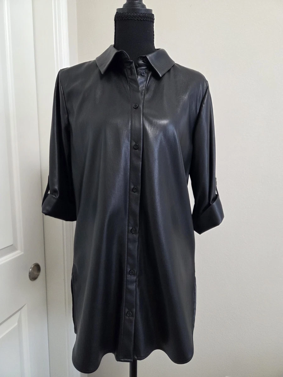 calvin klein faux leather shirt dress Dresses for Women for sale aleta