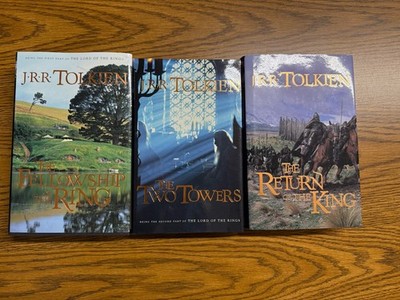 J.R.R. Tolkien The Lord of the Rings 3-Volume Hardcover Houghton Mifflin Rare