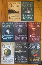 Game of Thrones: A Song of Ice & Fire 1-7+ Fire & Blood Set George R R Martin