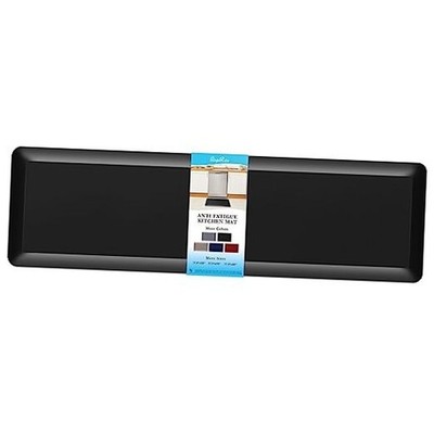 4/5 Inch Thick Kitchen Mat Anti Fatigue Mat Kitchen 60''L x 17''W x 0.8''Th Black
