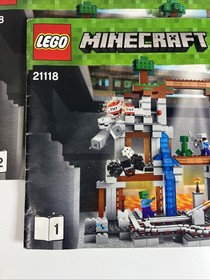 Lego Minecraft 21118 The Mine Instruction Manuals 1 and 2 Only