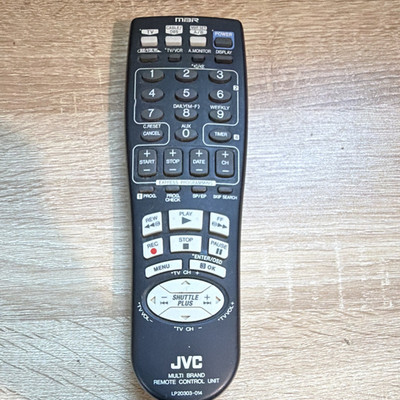 JVC Wireless Remote Control LP20303-014 Black Multi-Brand Universal