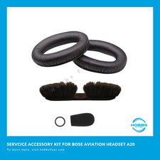 Service Accessory Kit for Bose A20 New Ear Seals, Mic Muff, Headband Cushion