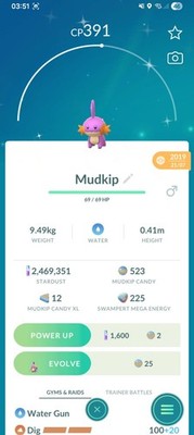 Mudkip Shiny Guaranteed Lucky von 2019 registriert oder 30 Tage