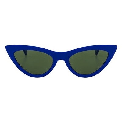 TABBY - High Pointed Small Cat Eye Sunglasses Blue Green