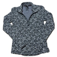       SPYDER ACTIVE Marled Gray White Quarter-Zip Performance Pullover, Women's S