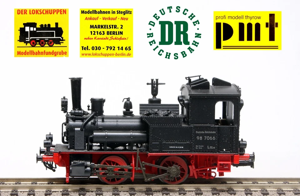 PMT 30113: DR/ DDR Dampflokomotive BR 98.70 Druckluftbremse, Ep. 3, H0/ 1:87 [E]