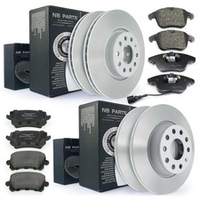 Bremsscheiben Bremsbeläge Set vorne hinten für Audi Q3 Seat Alhambra VW Sharan