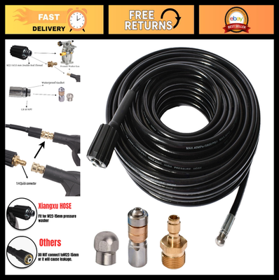 #ad 100FT 5800 PSI Pressure Washer Hose Kit with Nozzles amp; Quick Connect for Drain C $87.99