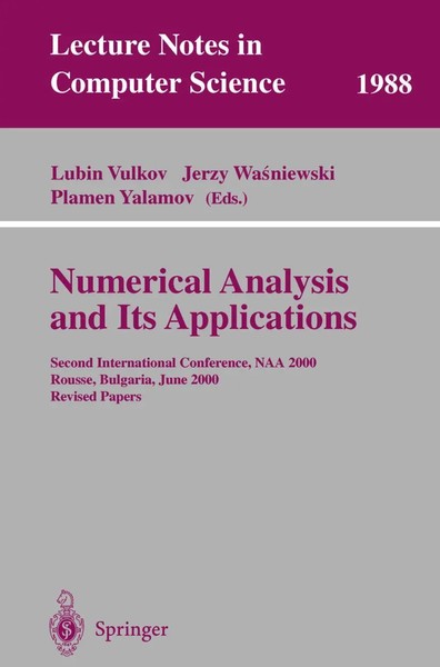 Lubin Vulkov (U. A.) | Numerical Analysis And Its Applications | Taschenbuch-image