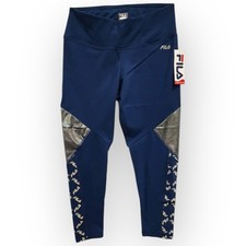 NWT Fila Womens Plus Size 7/8 Crop Leggings Curve Collection, Size XL