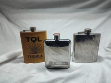 John Jameson & Son Limited Irish Whiskey Flask JJ & S Screw Top 5x3.5”