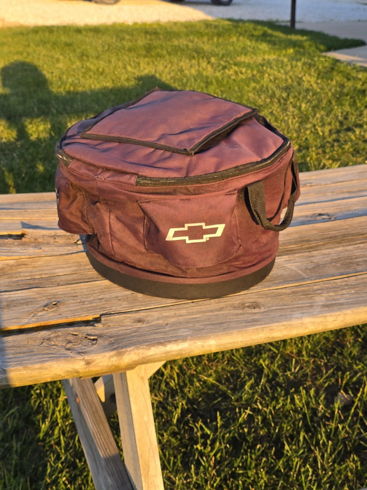 Travelwell Soft Sided Cooler Chevrolet Promo Chevy Bow Tie Round Drink Ice Bag