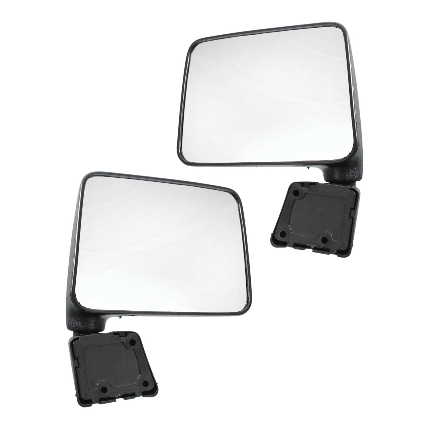 Manual Mirror Set For 1987-1995 Suzuki Samurai Manual Folding Textured Black