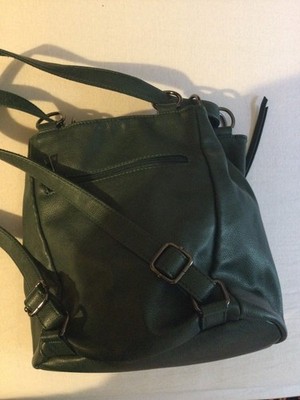 Tomassini Rucksack Schultertasche Tasche PU Leder top Zustand Türkis