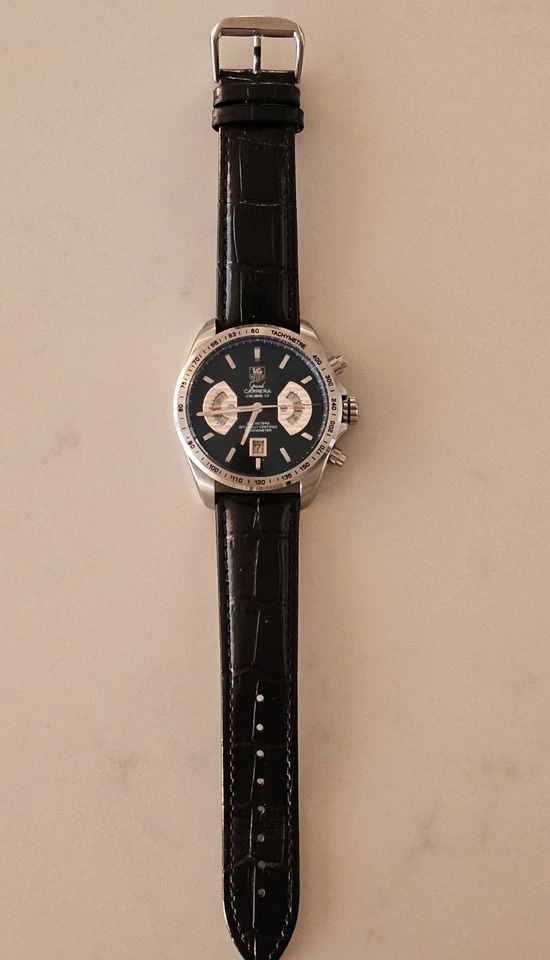 Reloj de lujo TAG Heuer Grand Carrera automático cronógrafo hecho en Suiza para hombre Foto 2 de 4