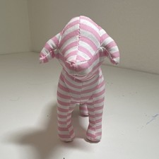Victoria's Secret Pink Striped Plush Dog
