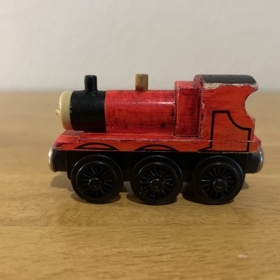 1992 Shining Time Wooden 1st Issue Thomas Train Unpainted Stack