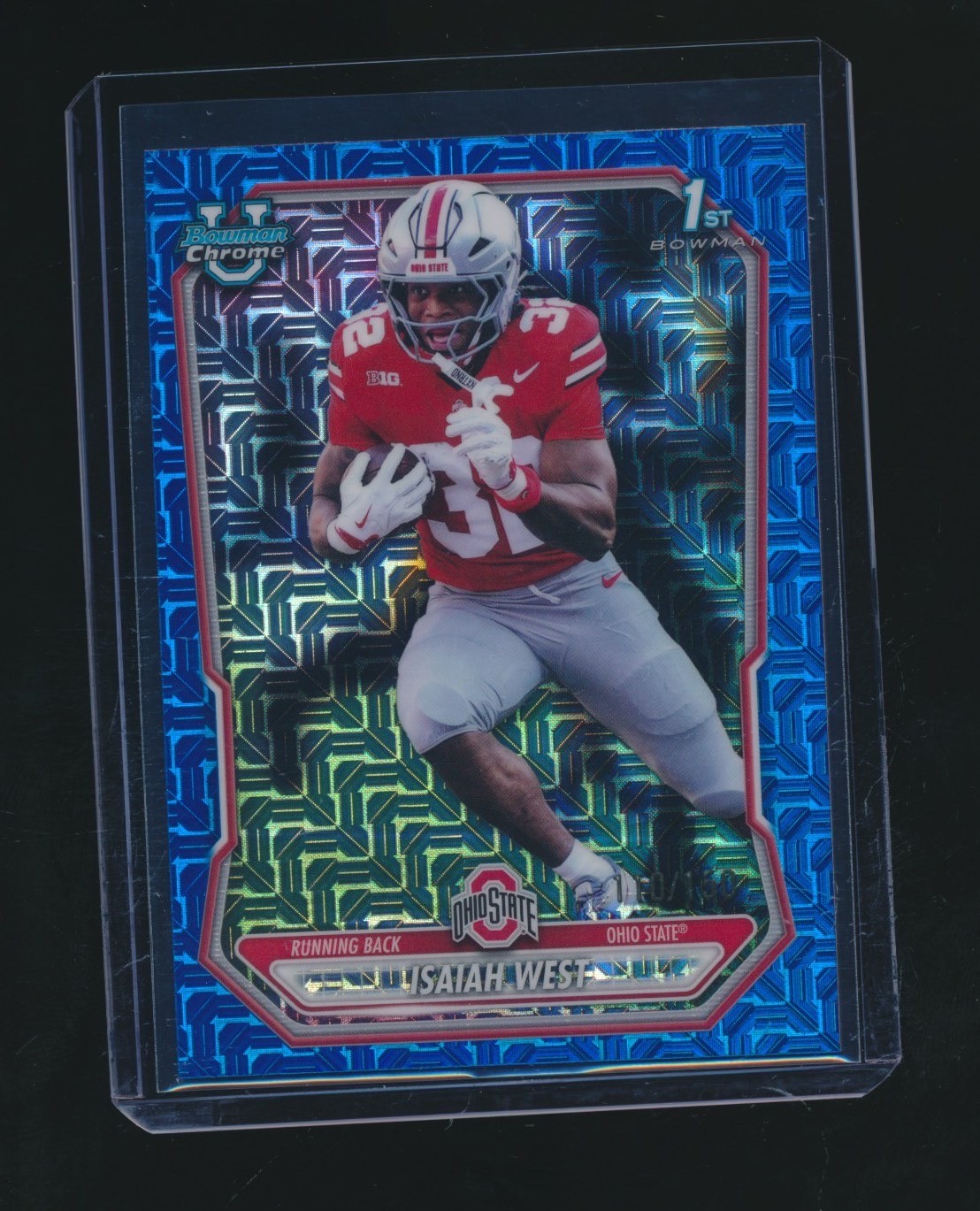 ISAIAH WEST 2026 BOWMAN CHROME 1ST BLUE REFRACTOR RC PARALLEL 110/150 #BCP-117