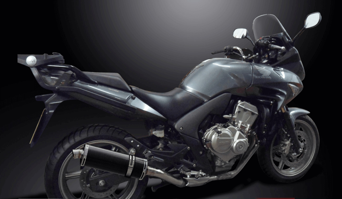 Silencieux Delkevic de 350 mm pour Honda 600 CBF finitions haut de gamme en fibre de carbone