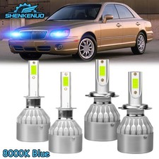 H1 H7 Bulbs For Hyundai Xg350 Sedan 4-door 3.5l 2002-2005 Led Headlight Bulbs 4x