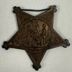 Antique Grand Army of the Republic GAR 1861-1866 Veteran Medal Star B43547