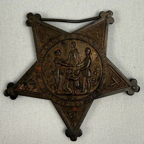 Antique Grand Army of the Republic GAR 1861-1866 Veteran Medal Star B43547