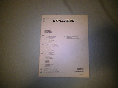 Orig. ETL Stihl FS 96 Motorsense